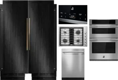 6 Piece Package Includes Refrigerator, Freezer, Cooktop, Wall Oven, Microwave And Dishwasher