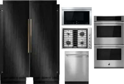 6 Piece Package Includes Refrigerator, Freezer, Cooktop, Wall Oven, Microwave And Dishwasher