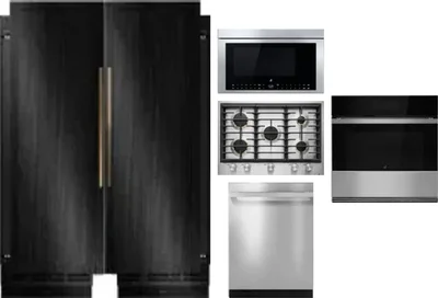 6 Piece Package Includes Refrigerator, Freezer, Cooktop, Wall Oven, Microwave And Dishwasher