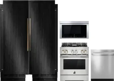 5 Piece Package Includes Refrigerator, Freezer, Range, Microwave And Dishwasher