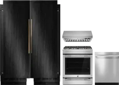 5 Piece Package Includes Refrigerator, Freezer, Range, Hood And Dishwasher