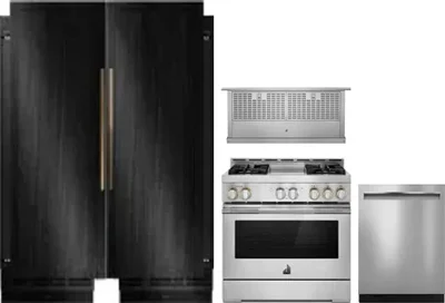 5 Piece Package Includes Refrigerator, Freezer, Range, Hood And Dishwasher