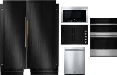 6 Piece Package Includes Refrigerator, Freezer, Cooktop, Wall Oven, Microwave And Dishwasher