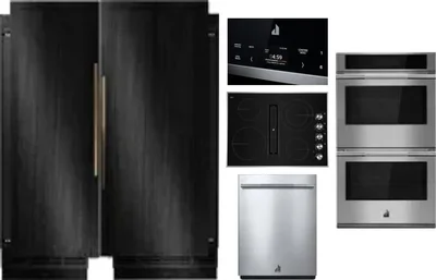 6 Piece Package Includes Refrigerator, Freezer, Cooktop, Wall Oven, Microwave And Dishwasher