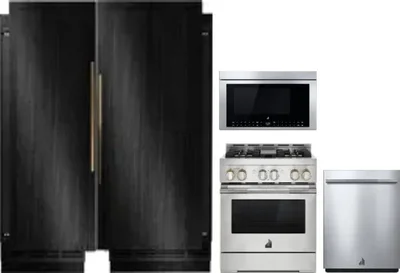 5 Piece Package Includes Refrigerator, Freezer, Range, Microwave And Dishwasher