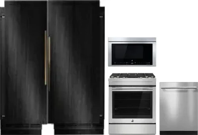 5 Piece Package Includes Refrigerator, Freezer, Range, Microwave And Dishwasher
