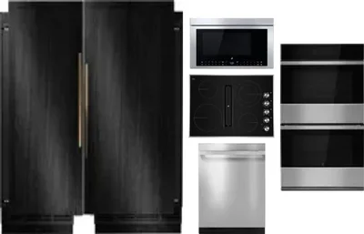 6 Piece Package Includes Refrigerator, Freezer, Cooktop, Wall Oven, Microwave And Dishwasher