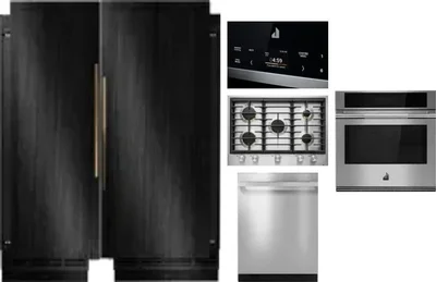 6 Piece Package Includes Refrigerator, Freezer, Cooktop, Wall Oven, Microwave And Dishwasher