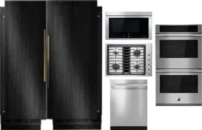 6 Piece Package Includes Refrigerator, Freezer, Cooktop, Wall Oven, Microwave And Dishwasher