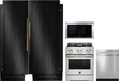 5 Piece Package Includes Refrigerator, Freezer, Range, Microwave And Dishwasher