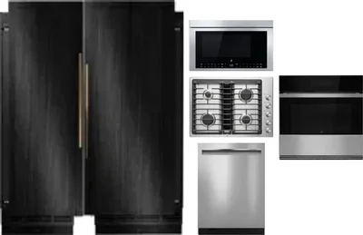 6 Piece Package Includes Refrigerator, Freezer, Cooktop, Wall Oven, Microwave And Dishwasher