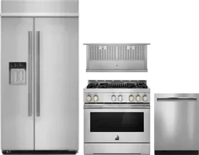 4 Piece Package Includes Refrigerator, Range, Hood And Dishwasher