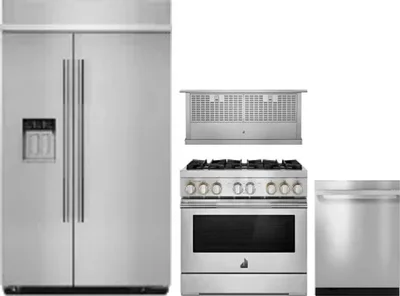 4 Piece Package Includes Refrigerator, Range, Hood And Dishwasher