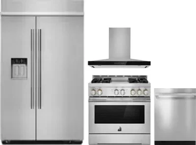 4 Piece Package Includes Refrigerator, Range, Hood And Dishwasher