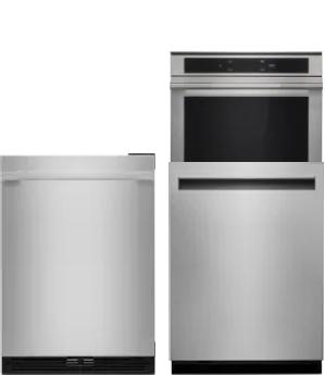 4 Piece Package Includes Refrigerator, Cooktop, Wall Oven And Dishwasher