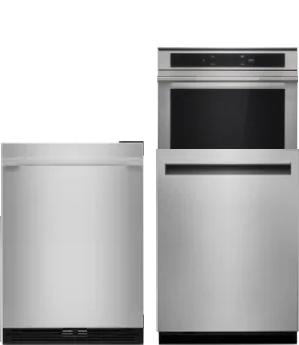 4 Piece Package Includes Refrigerator, Cooktop, Wall Oven And Dishwasher
