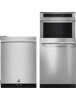 4 Piece Package Includes Refrigerator, Cooktop, Wall Oven And Dishwasher