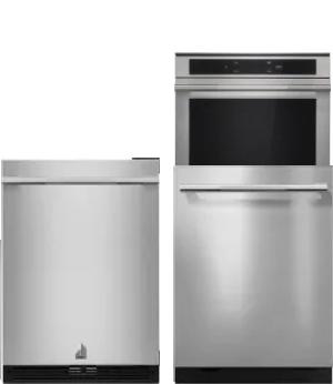 4 Piece Package Includes Refrigerator, Cooktop, Wall Oven And Dishwasher