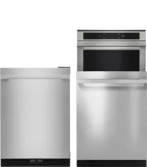 4 Piece Package Includes Refrigerator, Cooktop, Wall Oven And Dishwasher