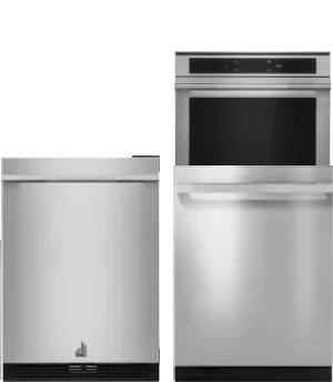 4 Piece Package Includes Refrigerator, Cooktop, Wall Oven And Dishwasher