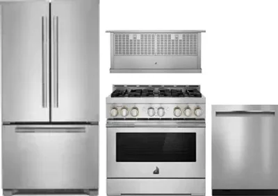4 Piece Package Includes Refrigerator, Range, Hood And Dishwasher