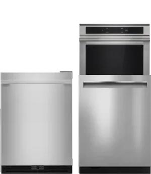 4 Piece Package Includes Refrigerator, Cooktop, Wall Oven And Dishwasher
