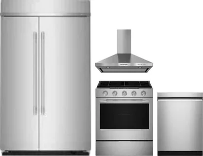 4 Piece Package Includes Refrigerator, Range, Hood And Dishwasher