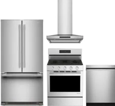 4 Piece Package Includes Refrigerator, Range, Hood And Dishwasher