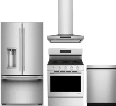 4 Piece Package Includes Refrigerator, Range, Hood And Dishwasher