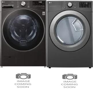 Side by Side Washer & Dryer Set on Pedestals