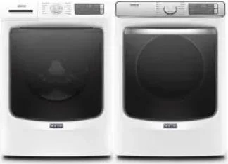 Side by Side Washer & Dryer Set on Pedestals