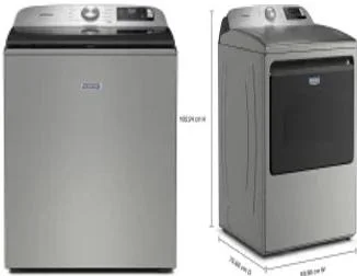 Side by Side Washer & Dryer Set
