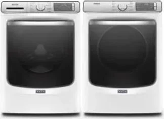 Side by Side Washer & Dryer Set on Pedestals