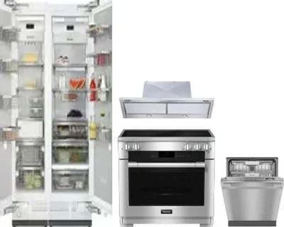5 Piece Package Includes Refrigerator, Freezer, Range, Hood And Dishwasher
