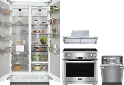 5 Piece Package Includes Refrigerator, Freezer, Range, Hood And Dishwasher