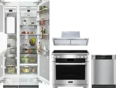 5 Piece Package Includes Refrigerator, Freezer, Range, Hood And Dishwasher
