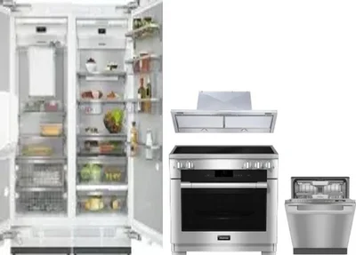 5 Piece Package Includes Refrigerator, Freezer, Range, Hood And Dishwasher