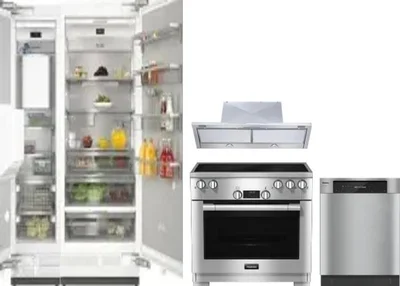 5 Piece Package Includes Refrigerator, Freezer, Range, Hood And Dishwasher
