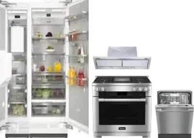 5 Piece Package Includes Refrigerator, Freezer, Range, Hood And Dishwasher