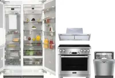 5 Piece Package Includes Refrigerator, Freezer, Range, Hood And Dishwasher