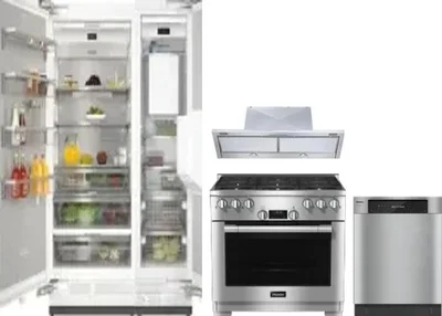 5 Piece Package Includes Refrigerator, Freezer, Range, Hood And Dishwasher