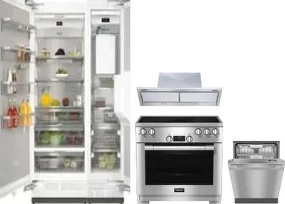 5 Piece Package Includes Refrigerator, Freezer, Range, Hood And Dishwasher