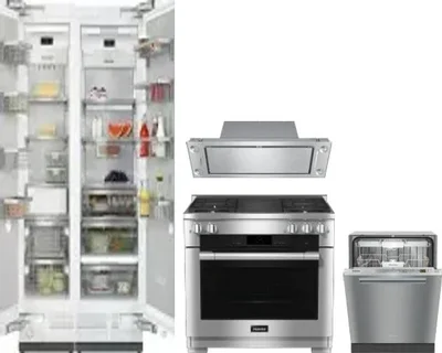 5 Piece Package Includes Refrigerator, Freezer, Range, Hood And Dishwasher