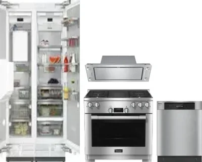 5 Piece Package Includes Refrigerator, Freezer, Range, Hood And Dishwasher