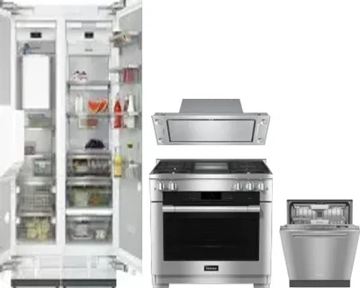 5 Piece Package Includes Refrigerator, Freezer, Range, Hood And Dishwasher