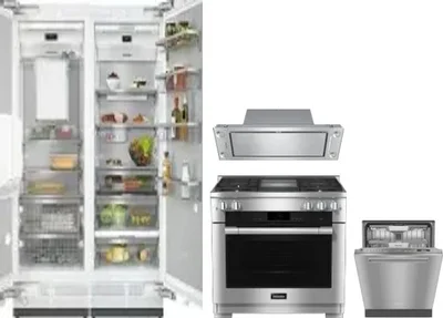 5 Piece Package Includes Refrigerator, Freezer, Range, Hood And Dishwasher
