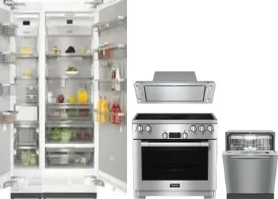 5 Piece Package Includes Refrigerator, Freezer, Range, Hood And Dishwasher