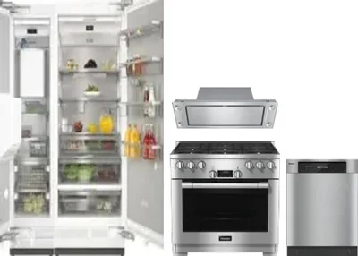 5 Piece Package Includes Refrigerator, Freezer, Range, Hood And Dishwasher