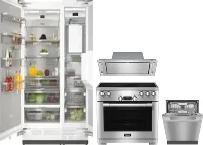 5 Piece Package Includes Refrigerator, Freezer, Range, Hood And Dishwasher