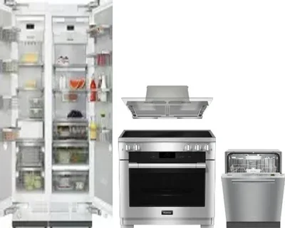5 Piece Package Includes Refrigerator, Freezer, Range, Hood And Dishwasher